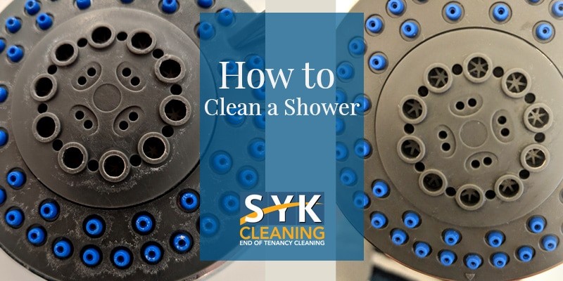 image of cleaning a shower
